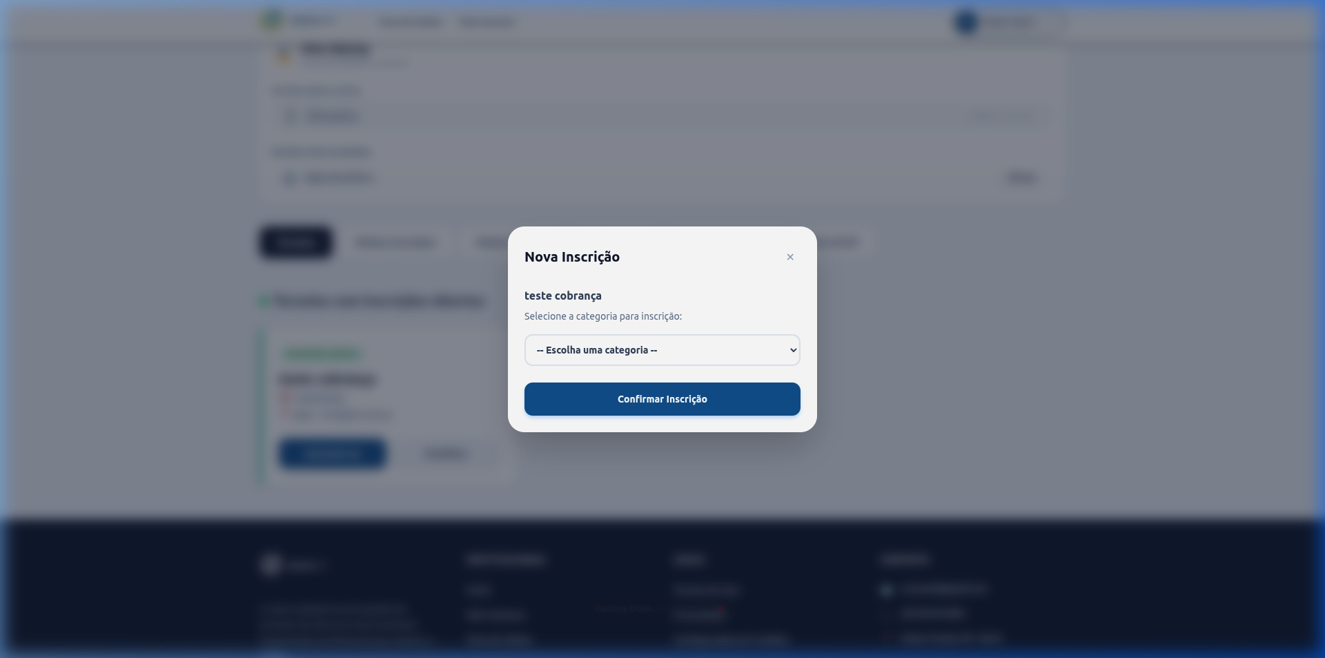 Confirmando sua Participação